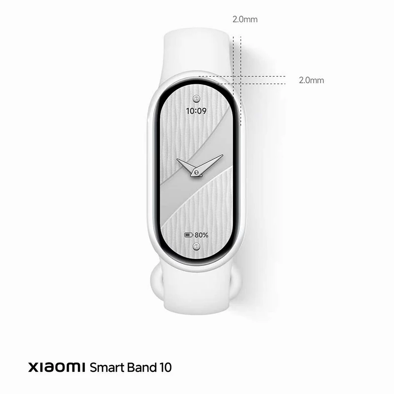 Xiaomi Mi Band 10 1.72 بوصة AMOLED سوار ذكي معصمه النسخة الصينية 2025 Miband 10 M2457B1