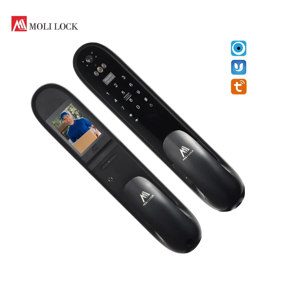 

Biometric Lock Fingerprint Door Handle Digital Keyless Lock Smart Locks Security Systems For Homes