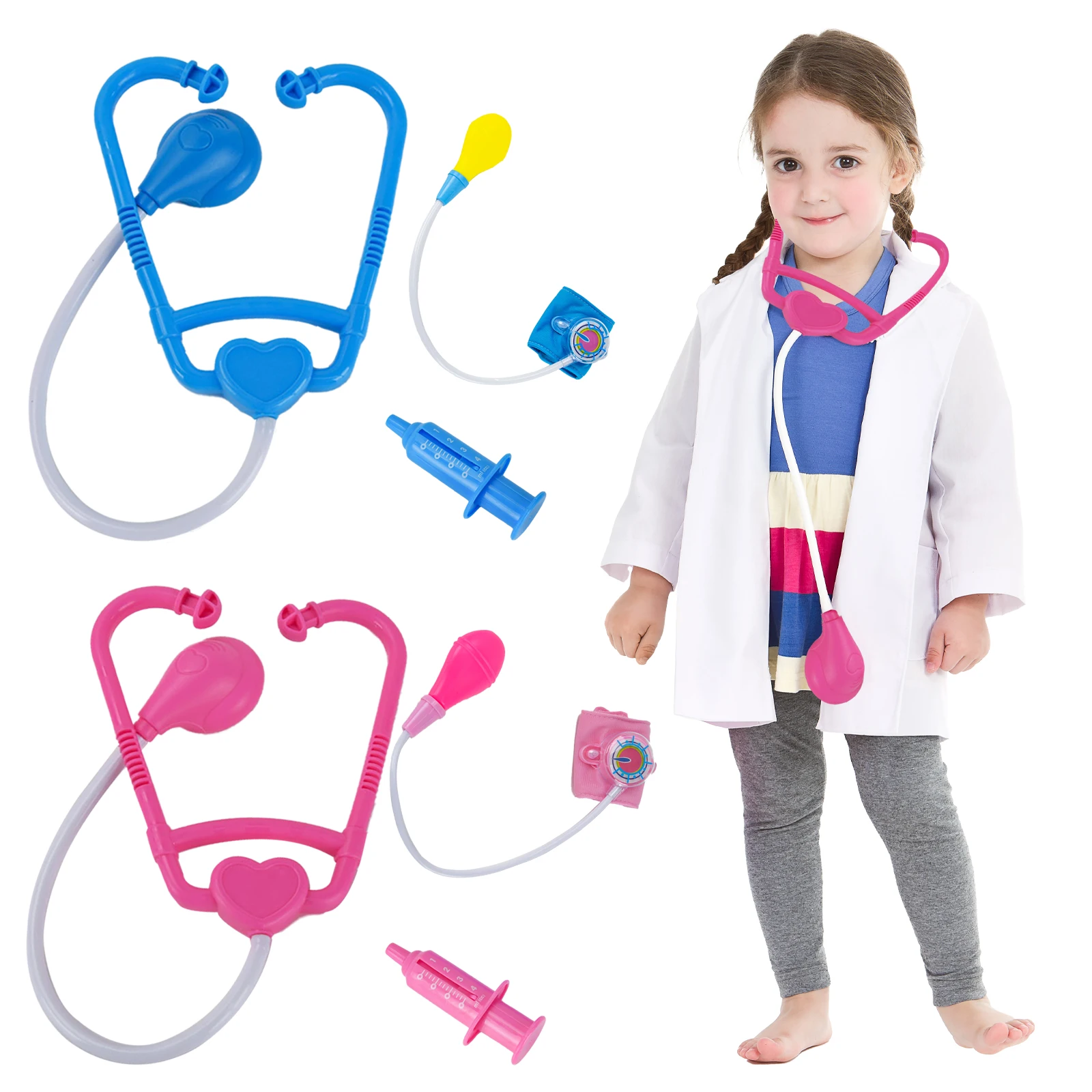 Jouets de médecin pour enfants, jeu de simulation, jeu de rôle, Puzzle, éducation précoce, jouet interactif, vêtements d'infirmière, cadeaux d'anniversaire pour enfants
