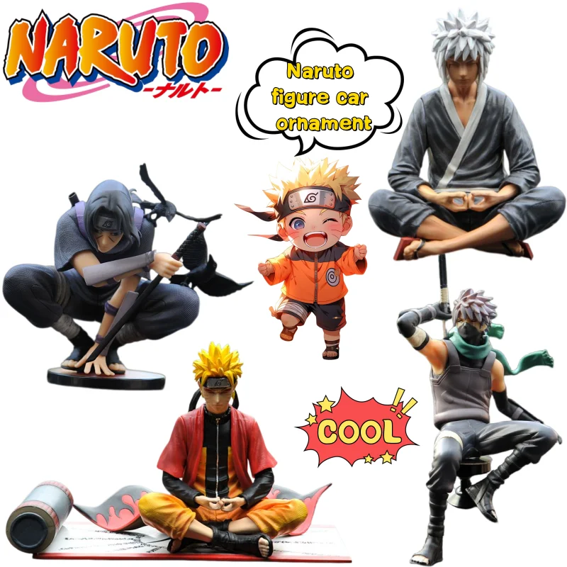 New Naruto Uchiha Sasuke Hatake Kakashi hand-made model high-value animation doll doll shape car center console ornaments gift