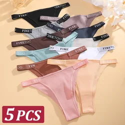 5Pcs Cotton Women's Panties Soft Women Underpants Solid Girls Briefs Sexy Female Lingerie Comfortable Intimate Underwear M-XL