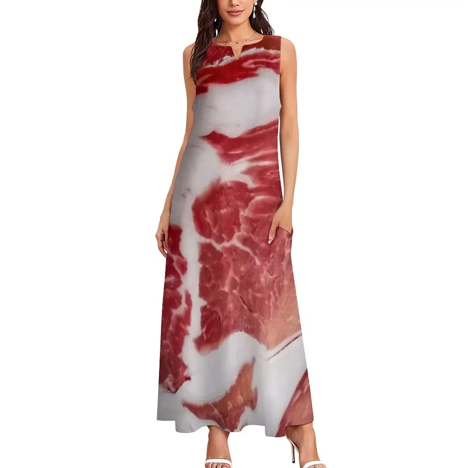 Meat Texture Closeup Long Dress prom dress dresses summer woman 2025 Women's dresses Dress