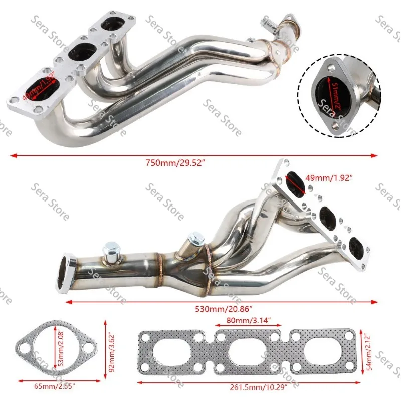 Stainless Steel Downpipe Exhaust Header System for BMW E46 325i Performance Upgrade Car Parts Hot Sale