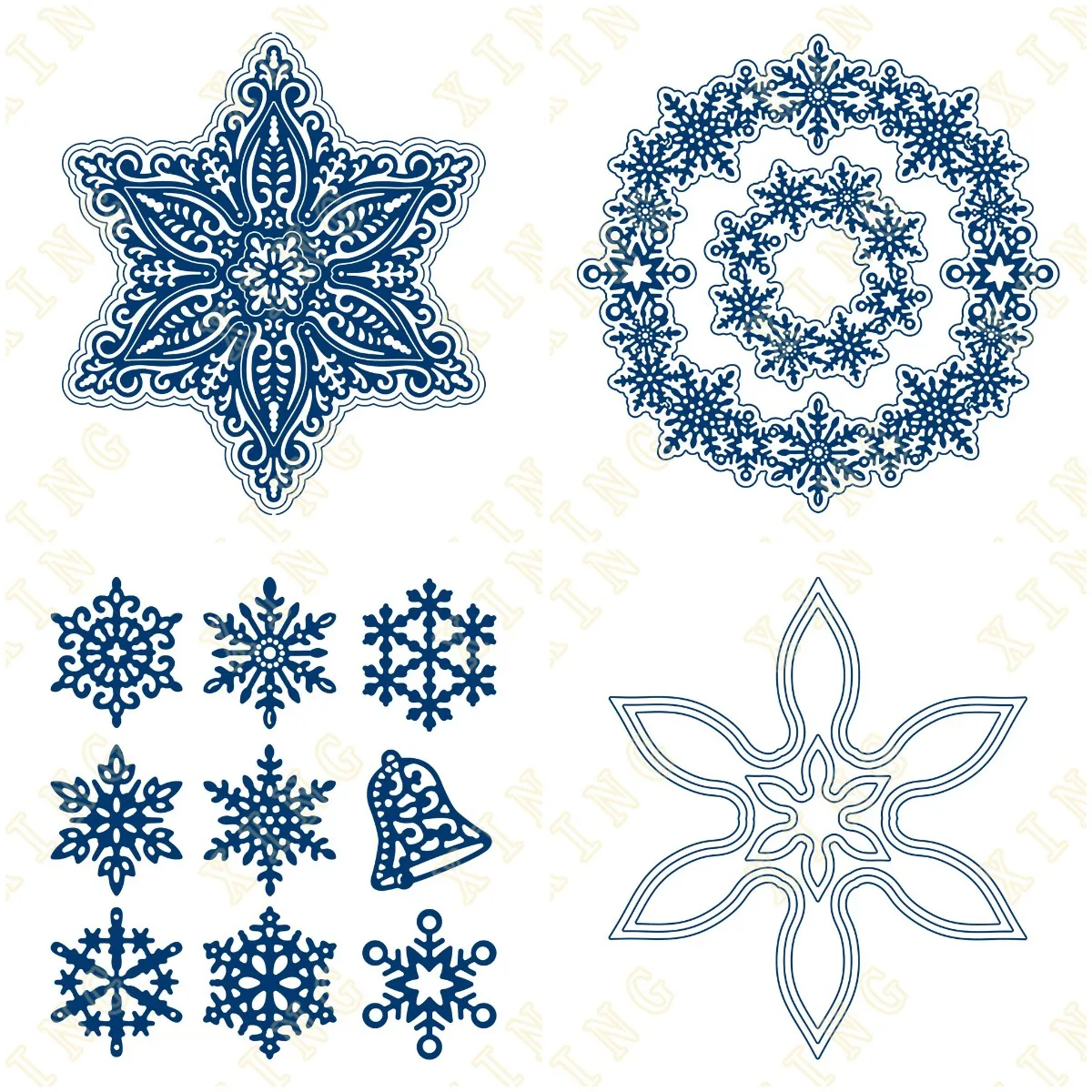 

Cut Die New Frozen Kisses Snowflake Cutting Dies Craft Embossing Make Paper Greeting Card Making Template DIY Handmade 2023 New