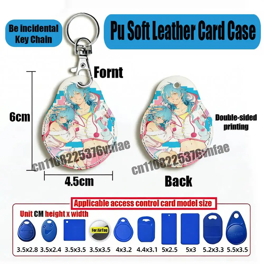 For Dramatical Murder Aoba Seragaki For AirTag Case Card Sleeve Holder ID Credit Bank Access Keychain For Air Tag Shell