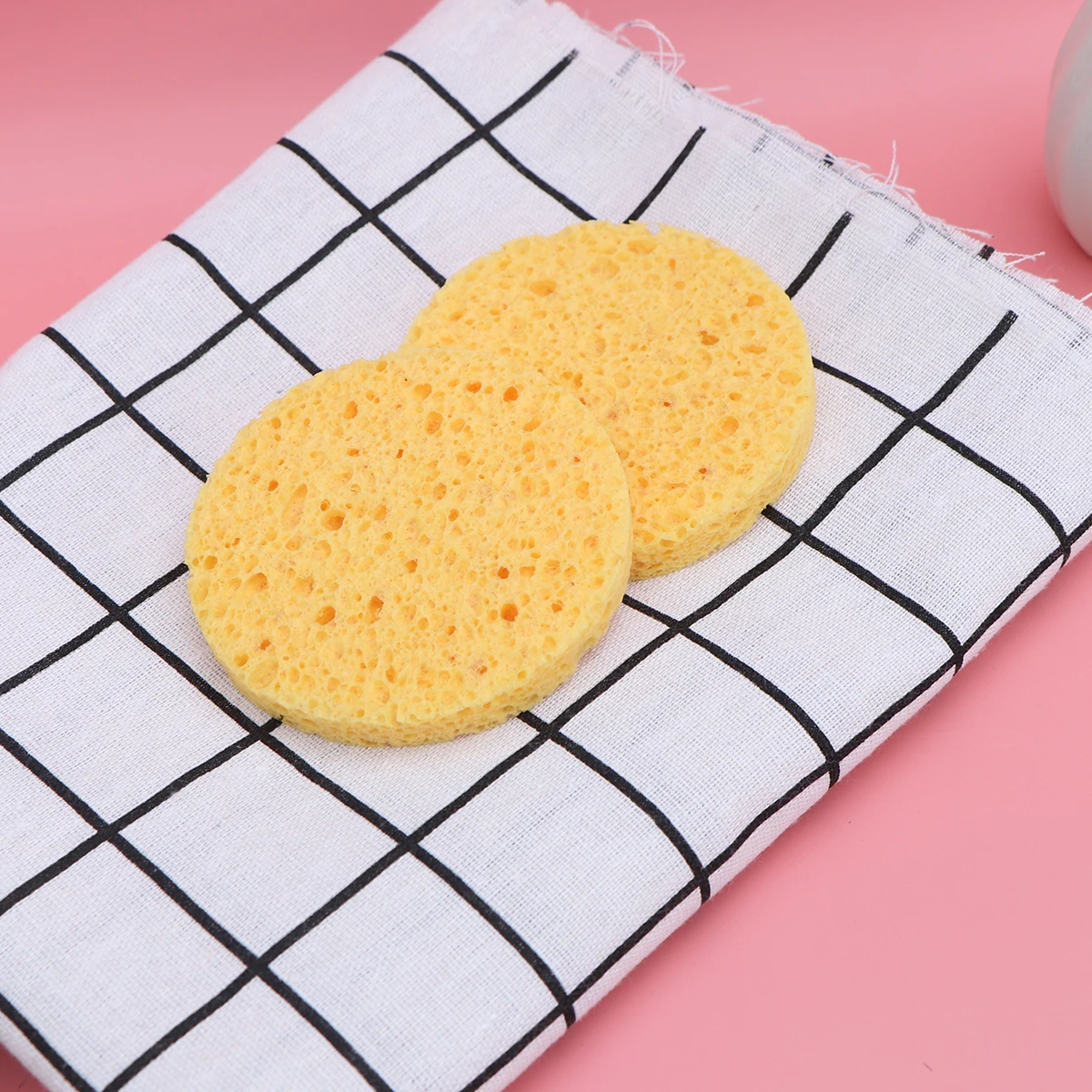 

12pcs Natural Cellulose Facial Sponge Face Cleaning Puff Soft Exfoliating Skin Cleansing Makeup Removal Pad Sensitive Safe