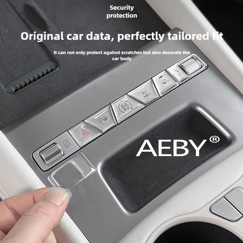 

AEBY For BYD Atto 2 Smart Driving Edition 2025 Gel Button Overlay,Decorative Stickers for Center Console Control Panel,Unique