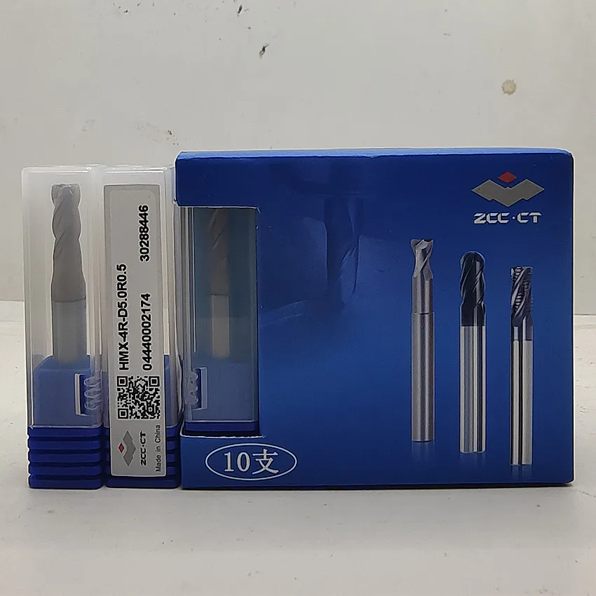 HMX-4R-D5.0R0.2/HMX-4R-D5.0R0.5/HMX-4R-D5.0R1.0/HMX-4R-D6.0R0.2/HMX-4R-D6.0R0.5/HMX-4R-D6.0R1.0 ZCC.CT 4 flute end mills 4T Mill
