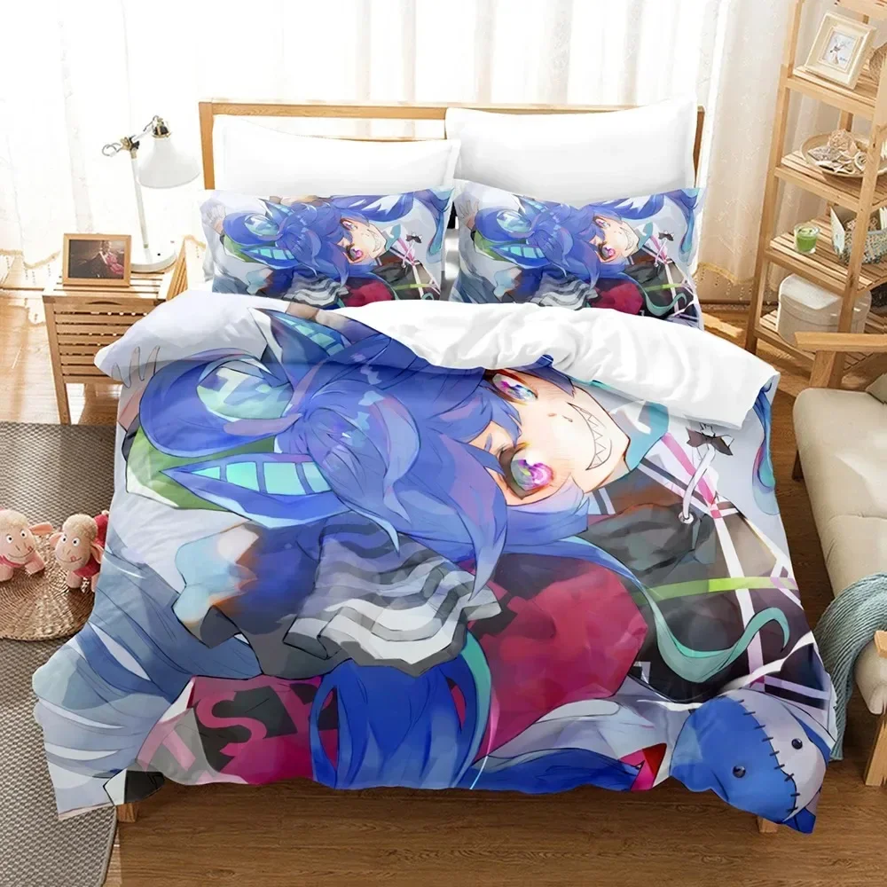 

3D Print Anime Kawaii Grils Pretty Derby Printed Bed Set Duvet Cover Pillowcase Bedding Set Linen Sheet Quilt Cover Queen Size