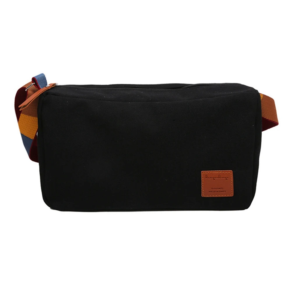 Bolsa de lona para mulheres e meninas, bolsa de ombro casual, moda coreana