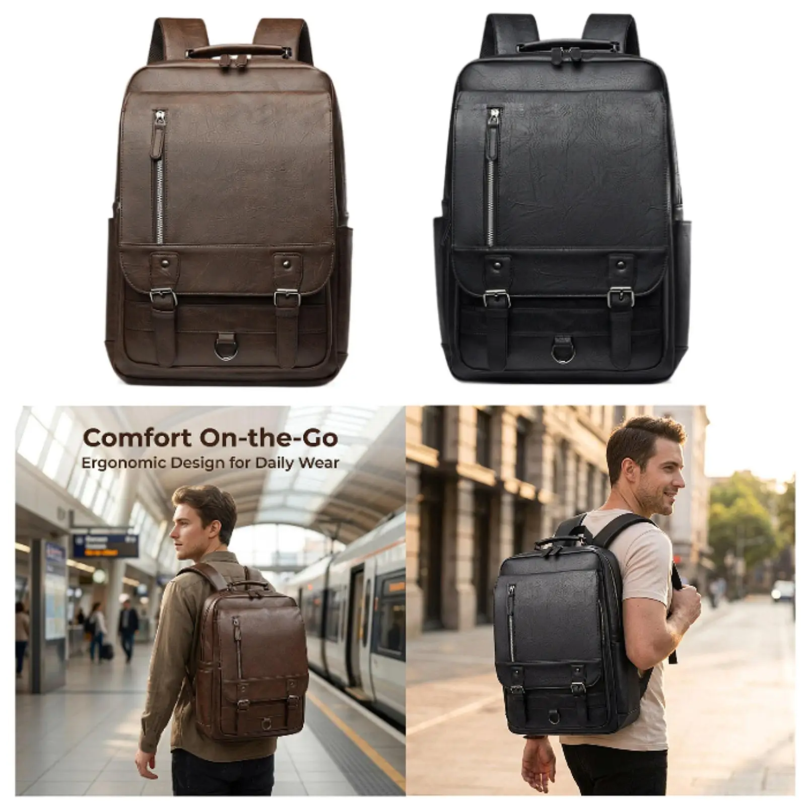 Laptop Backpack Multifunctional Lightweight Large Capacity Business Backpack Daypack Work Bag for Hiking Travel Office Business