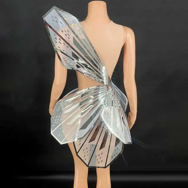 Sukienka motylkowa na imprezę, damska odzież festiwalowa, kostium sceniczny dla piosenkarki, strój do tańca Gogo, strój na występ w klubie nocnym.