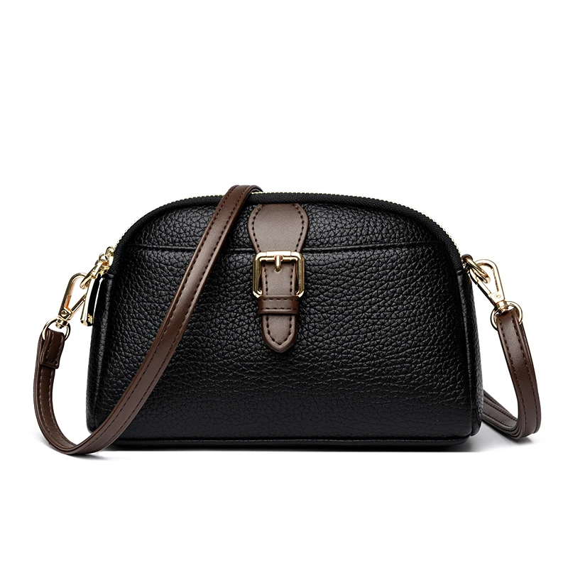 

Высококачественная женская сумка через плечо из искусственной кожи, модные женские сумки на молнии, сумки через плечо для женщин, повседневная маленькая сумка-мессенджер