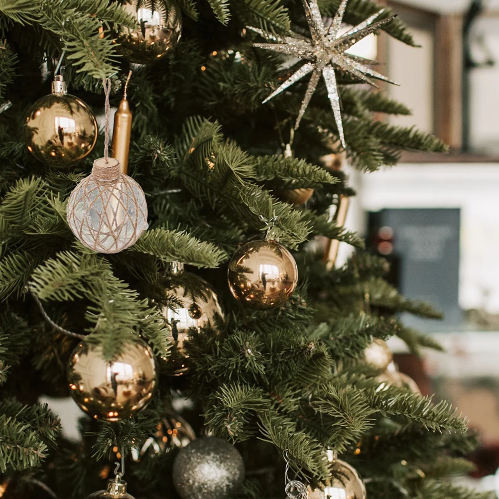 

4pcs Christmas Tree Decorations Clear Plastic Ornament Balls Shatterproof Transparent Baubles For Diy Holiday Party Wedding