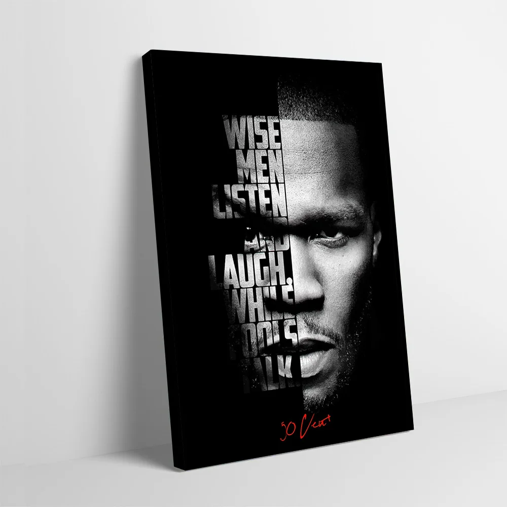 50 Cent Printing Poster Customizable Pictures Wall Art Canvas Painting for Decoration Living Room Home Decorations Wand Deko