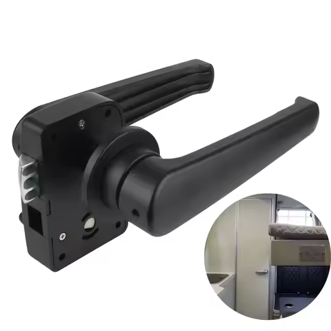 Car Bathroom Door Lock RV Caravan Boat Latch Handle Knob Locks RV Toilet Door Lock RV modification vehicle parts