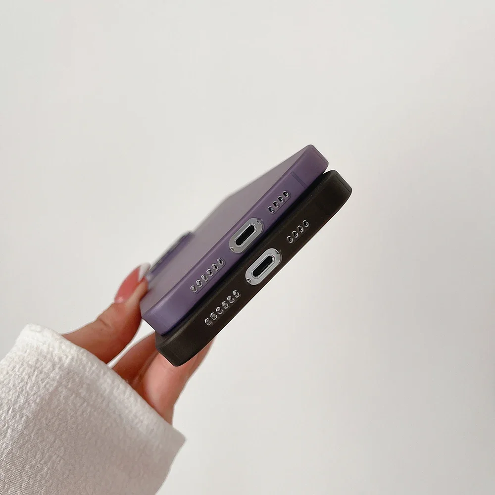 جراب هاتف رفيع للغاية لهاتف آيفون ، نحيف غير لامع ، غطاء خلفي من البولي يورثين الحراري الناعم ، آيفون 16 ، 15 ، 14 ، 13 ، 12 ميني ، 11 برو ، XS ماكس ، XR ، X ، 8 ، 7 Plus ، SE ، من من من