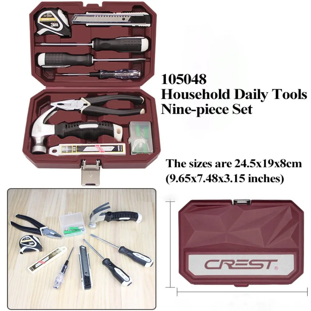 

Carbon Steel Gift Tools Set Multi-Function Hard Case Household Hardware Toolbox Wireless Charging Portable Hand Tools Set