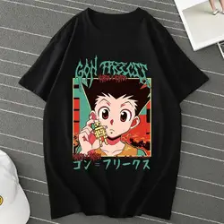 Anime Hunter X Hunter Killua Zoldyck T Shirt Mężczyźni Kobiety Casual Fashion Harajuku Krótki rękaw Crew Neck Plus Size Unisex T Shirt