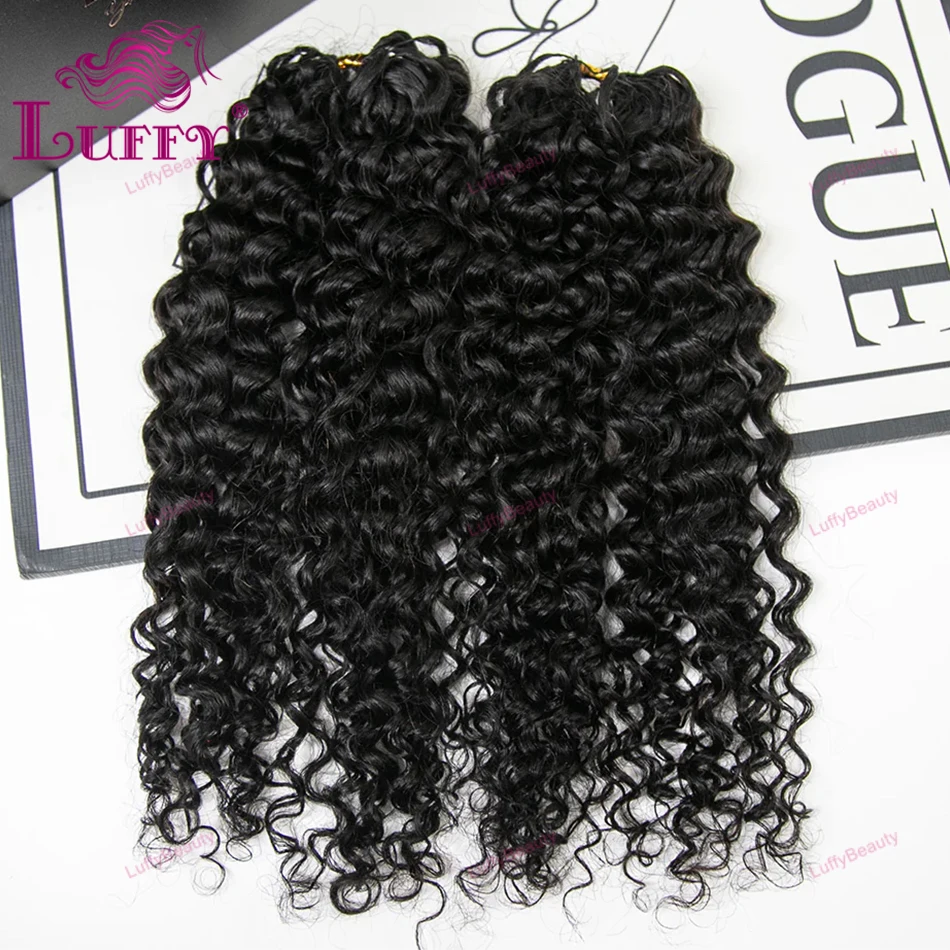 

Knotless Pre-Separated Spanish Curly Human Hair Feather Crochet Hair Extensions Curly Lightweight Crochet Hair Extensions