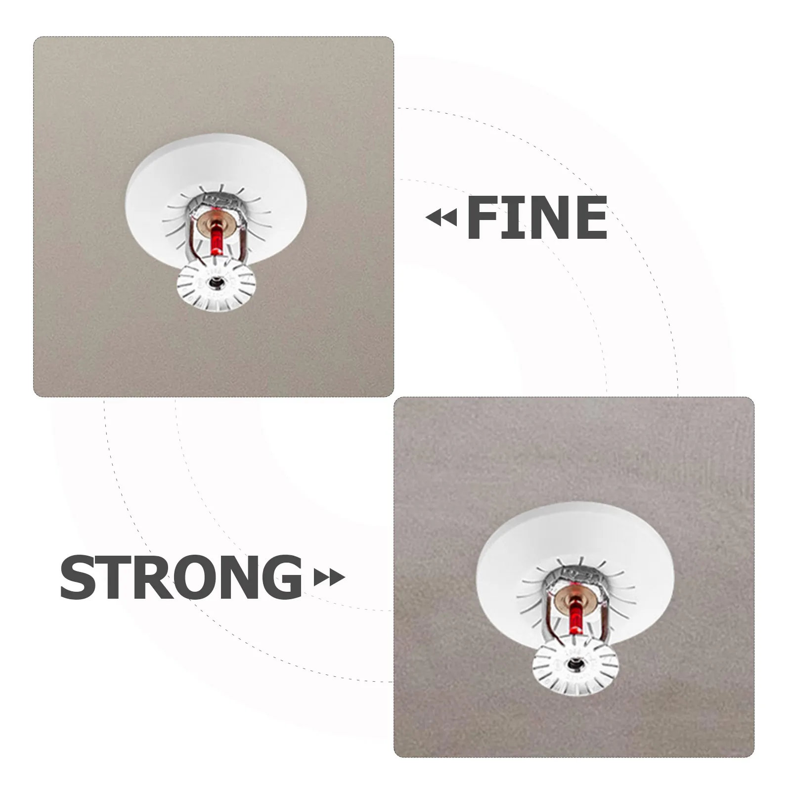 

Wall Fire Sprinkler Nozzle Decorative Cover Flange Pipe Decoration Faucet for White Covers