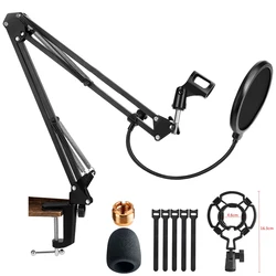 Metal Microphone Stand High Quality Cantilever Arm Holder Scissor Desktop Mic Stand for K688 AM8 A8 A6V Mic Live Streaming