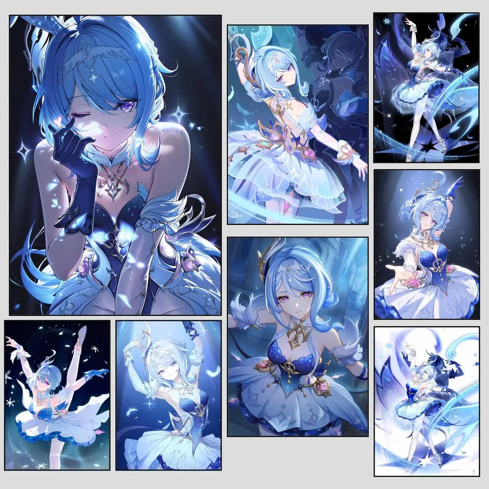 Dreamy Refined Game Genshin Impact Odette Spessiva Poster For Bedroom Living Room Home Decor Festival Gift Birthday Present