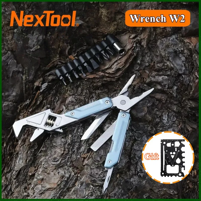NexTool Light Wrench W2 8 In 1 Multi Tool Foloding Pliers Multi-functional Spanner Screwdriver Outdoor Camping EDC Hand Tool