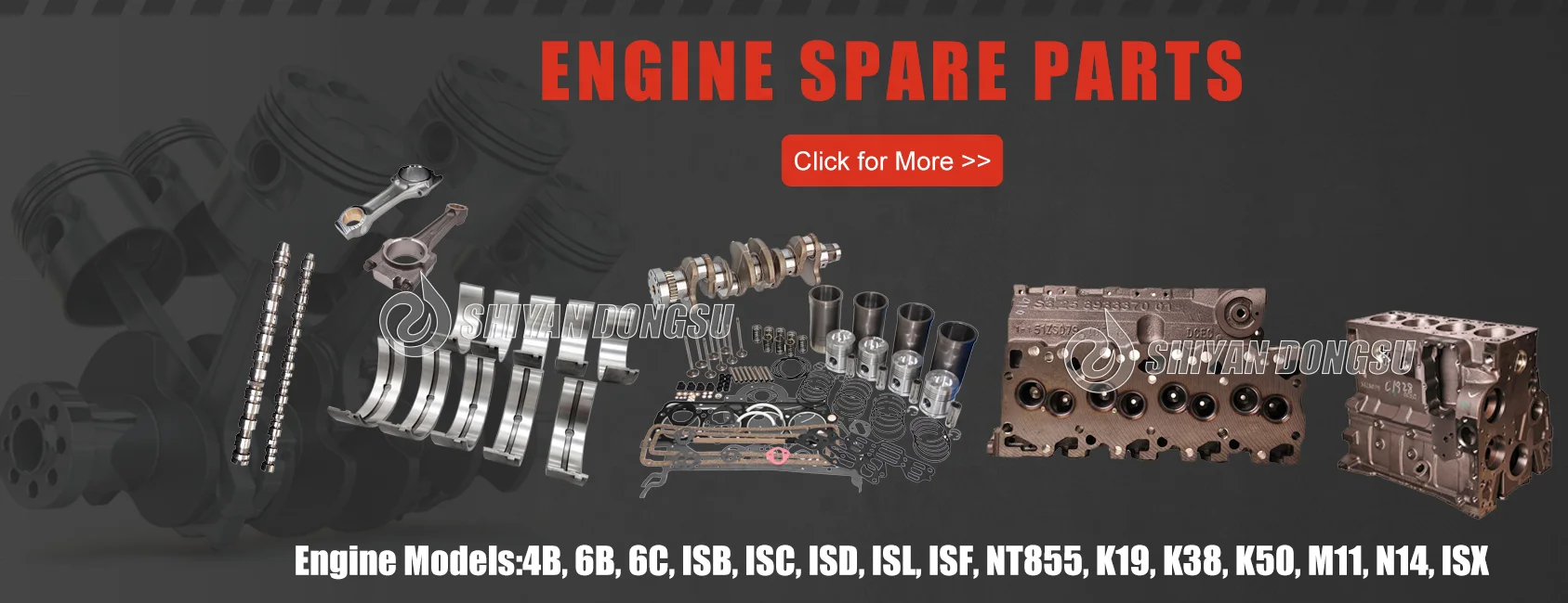 Original XCEC QSM M11 ISM diesel Engine Repair Kit Piston 3103753 4070653 4952180