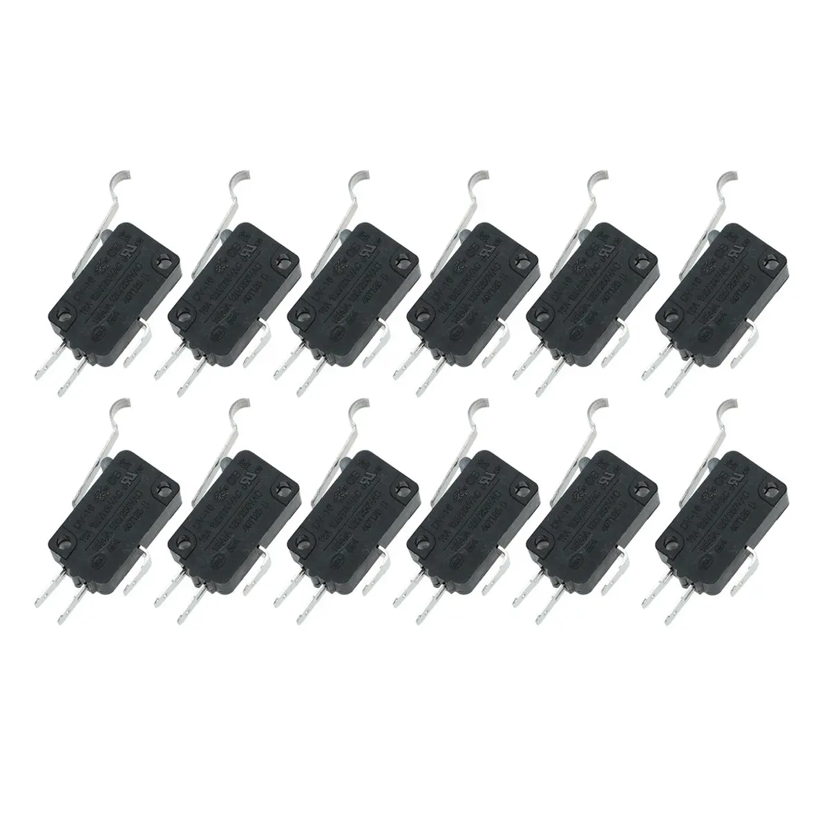 12 pcs Micro Switch Pin Type Package 3 Long Hinge Lever Waterproof Momentary Push Button For Home Appliance Electric Equipment - view 2