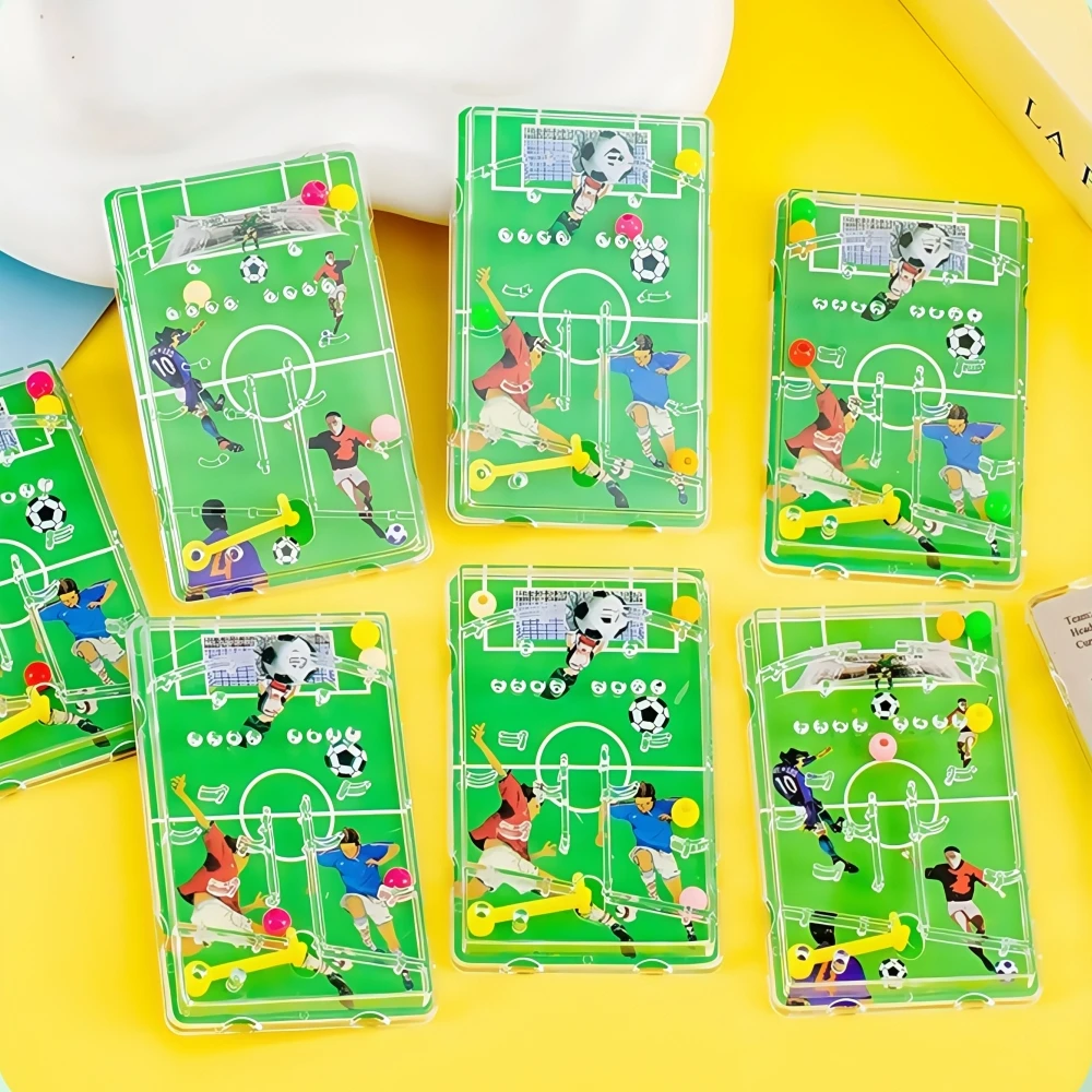 Máquina de juego de mármol con tema de fútbol portátil, bolsa de regalo de cumpleaños para niños, guardería, regreso a casa, paquete de recompensa de relleno de piñata, 12/24/36 unidades