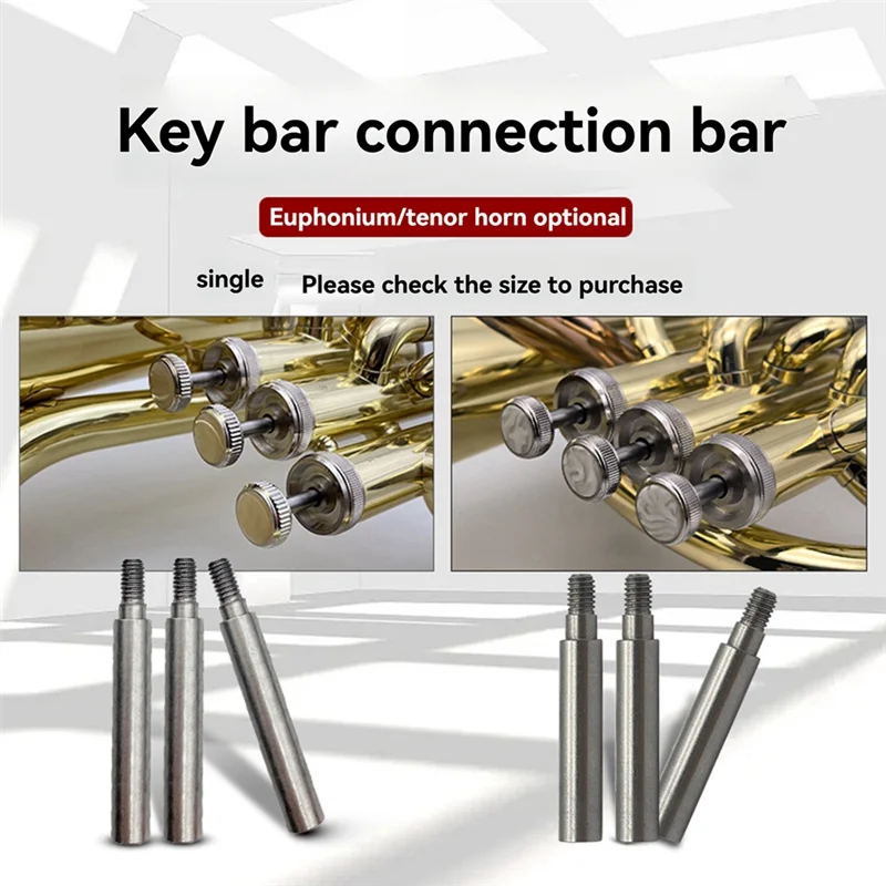 ABKV-Upbass Vertical Key Upalto Key Rod Connection Rod Brass Trumpet Button Lever Instrument Accessories On The Bass Button Leve