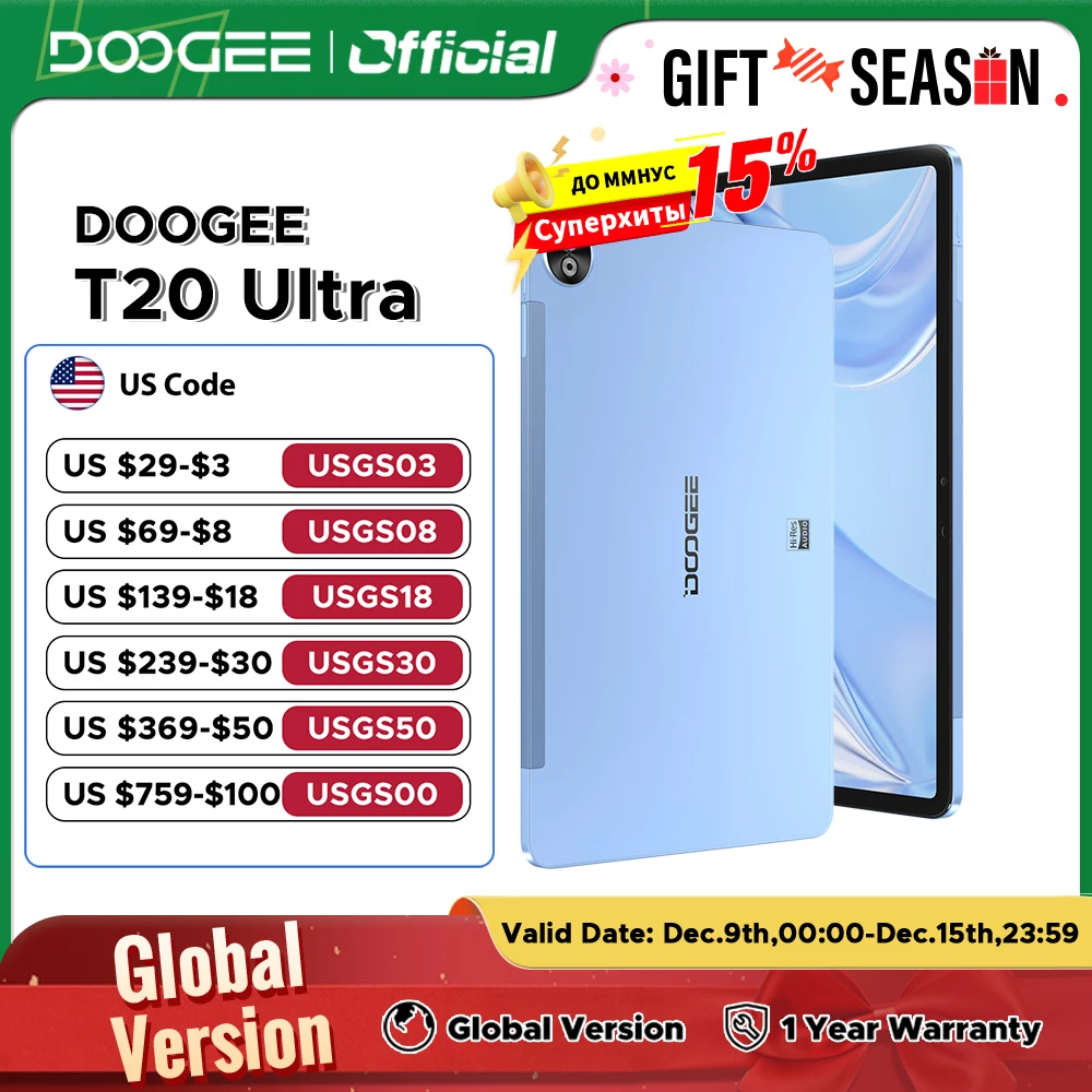 Global Version DOOGEE T20 Ultra Tablet 12\