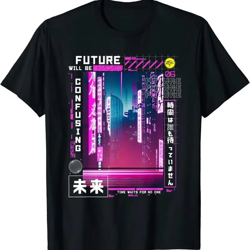 NEUES LIMITIERTES Tokyo Vaporwave-T-Shirt im japanischen Retro-Ästhetik-Design S 3XL