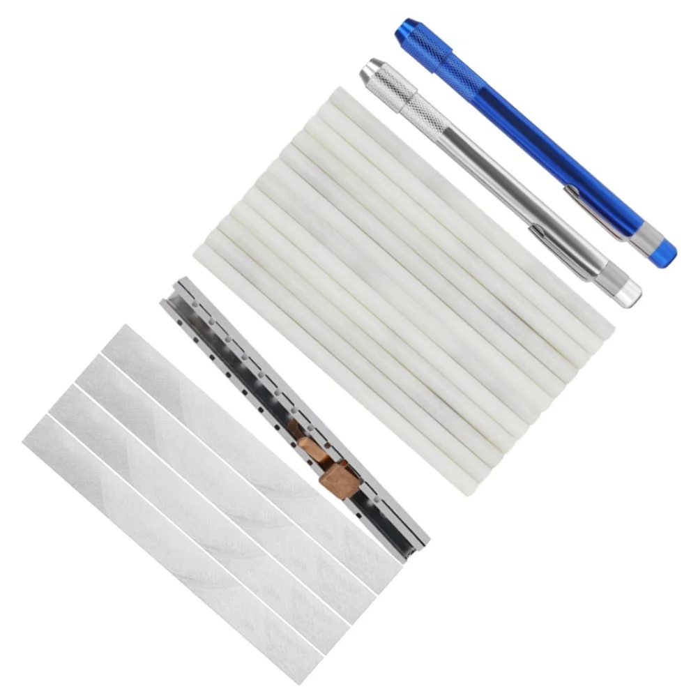 Professional Soapstone Markers Set 2 Pencils 16 Refills T Type Holder For Welding Metal Fabrication Carpentry Construction Tools