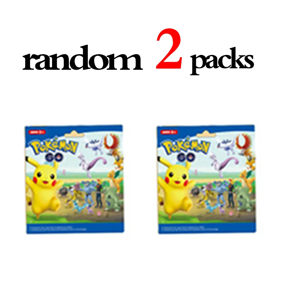 Popular Anime Pokémon Pikachu 2-24PCS Plush Toy Blind Box PVC Model Mysterious Doll Model Birthday Gift