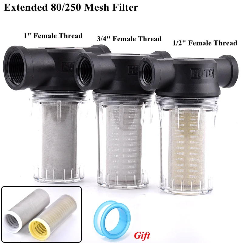 Garden Watering Filter 1/2'' 3/4'' 1'' Pond 80/250 Mesh Strainer Agricultural Irrigation Water Pipe Filter Water Pump Filter