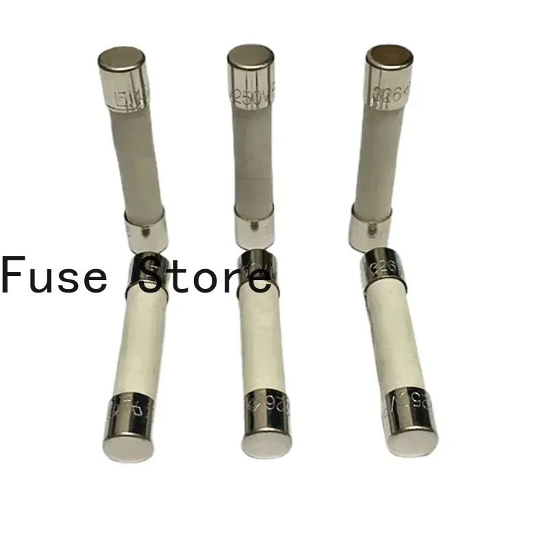 3PCS Ceramic Fuse Tube 6*30 6*32MM T4A 250V 0326004 Slow Blow Delay
