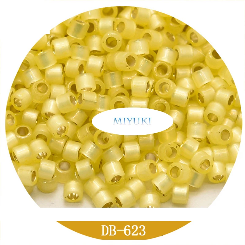 Japan Miyuki Diy Seed Beads 1.6mm Delica Beads 21 Color Silverline Dyeing Series  5G Pack