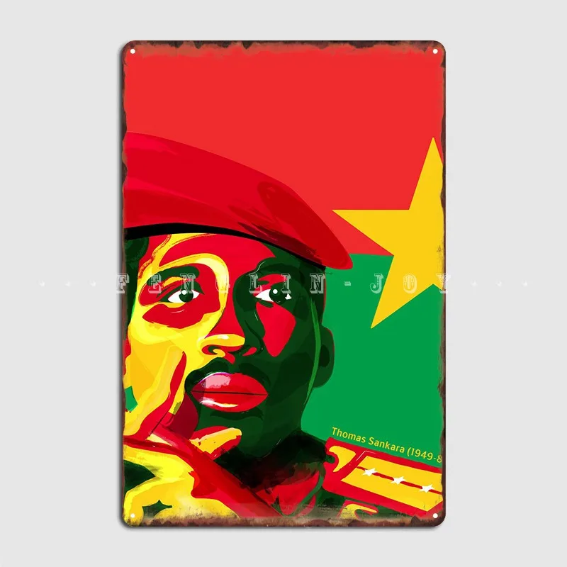 Thomas Sankara Metal Plaque Poster Club Home Pub Garage Printing Wall Plaque Tin Sign Posters