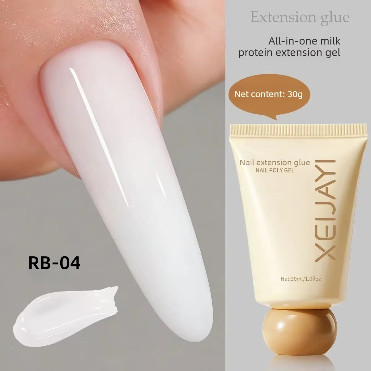 Nagelverlängerungs-Gel Gehärtetes Gel Ohne Blasen 15 Farben Poly-Gel Nagelkunst Aufbaugel für Verlängerungen 30ml Maniküre-Zubehör – Detail 8