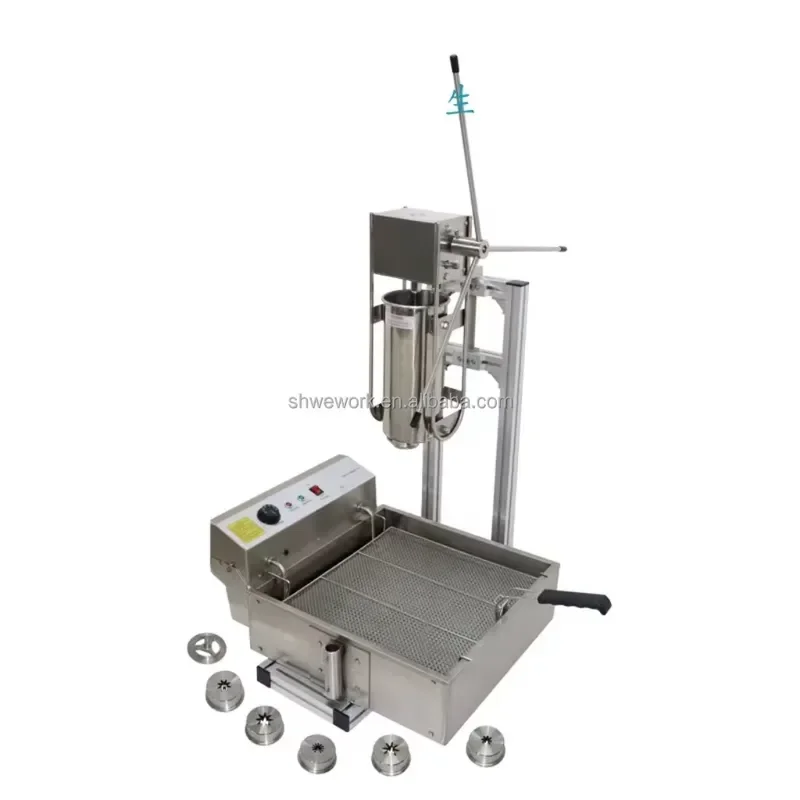 Commercial Churros Maker with Fryer Electric Churros Machine Spanish Churros Maker
