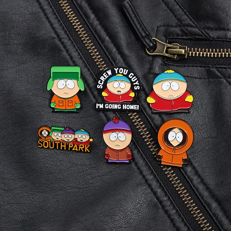 Cartoon Animated Character Enamel Pins Custom Cute Metal Brooches Lapel Badges Cartoon Funny Jewelry Gift for Kids Friends
