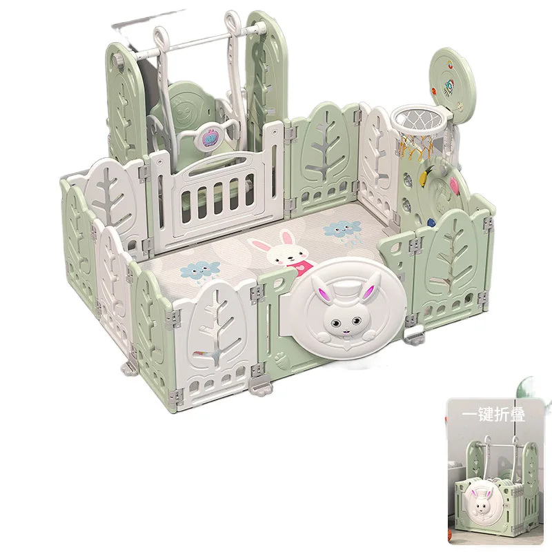 

Children's play fence baby indoor household crawling mat protective fence baby ground toddler safety fence paradise