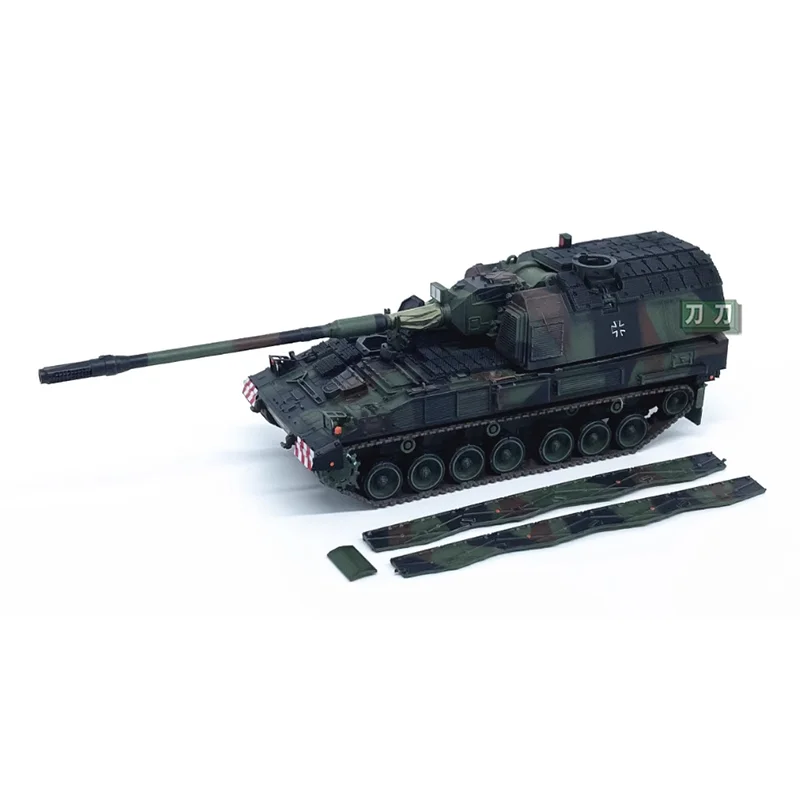 Масштаб 1/72, немецкая самоходная трехцветная камуфляжная готовая модель PZH2000, коллекция декоративных игрушек