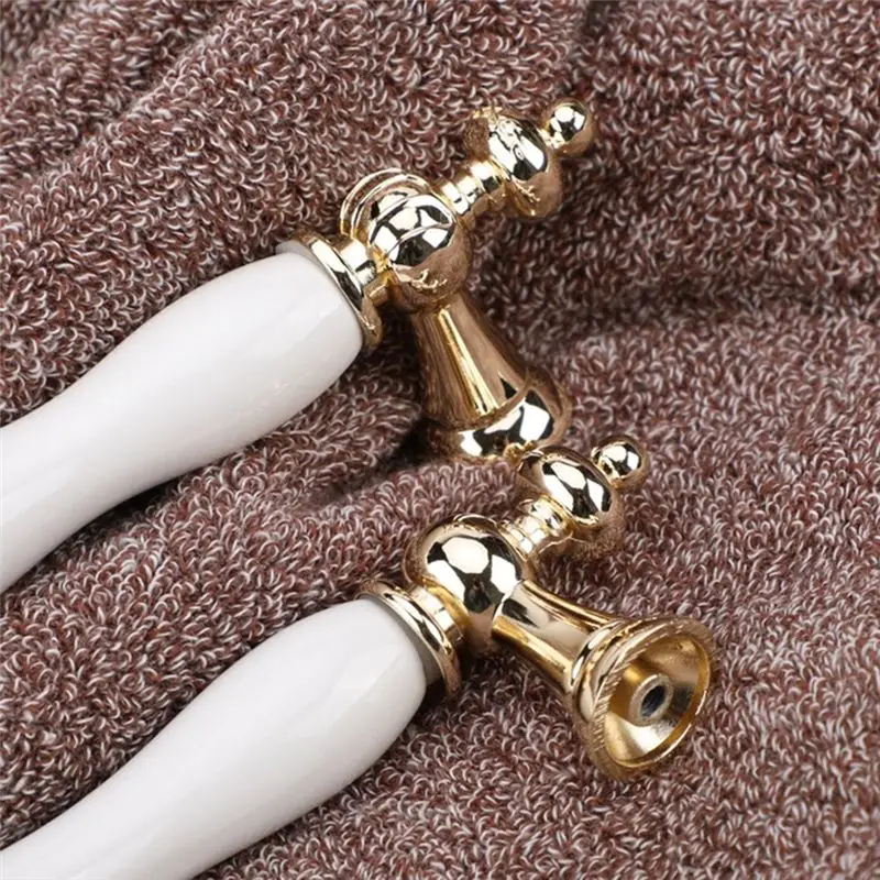 Fashion Cabinet Handle Golden Kitchen Cupboard Door Handle Drawer Pull European Style White Furniture Handle-AT30