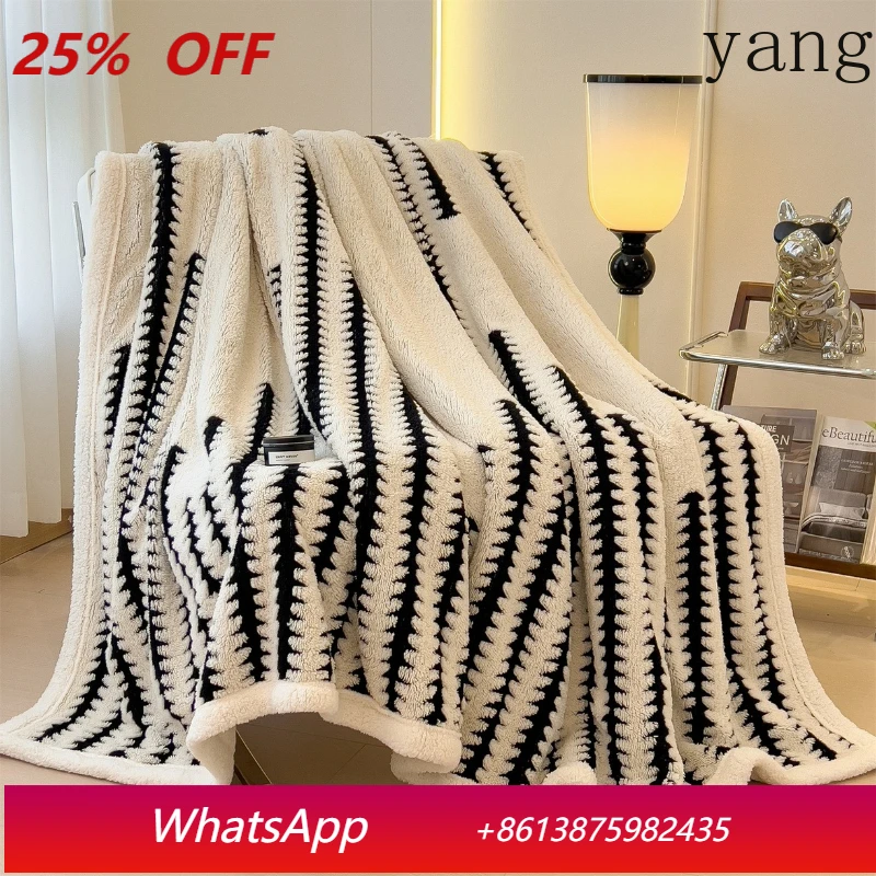 

LTT Spruce Fleece Thickened Light Luxury Warm Multifunctional Blanket Nap Cover Blanket Sofa Blanket