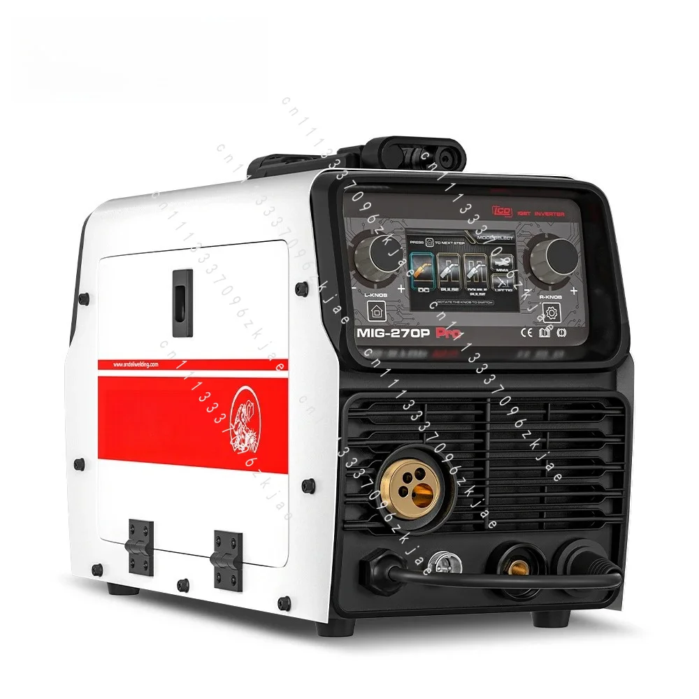 220V Double Pulse MIG Welder with LCD Screen, Aluminum Welding Capability, Workshop Metal Joining Equipment