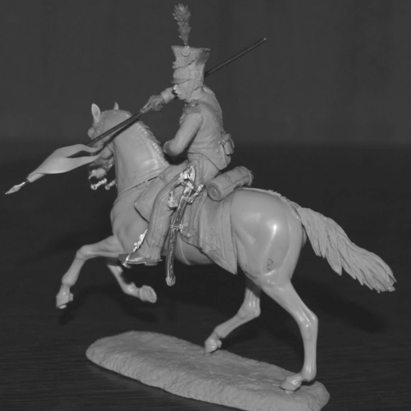 

1/32 Scale 54mm DieCast Resin Figure Model Kit Guards Lance Cavalry Hobby Miniature Toys Unassembled Unpainted DIY Diorama