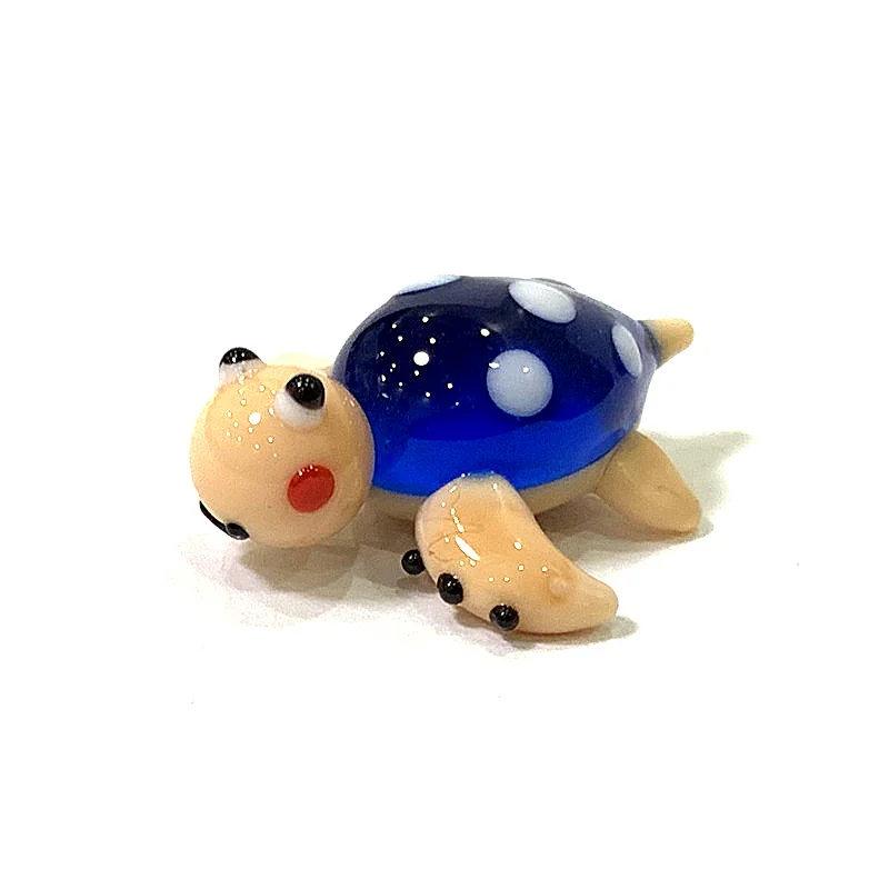 Mini Glas meeres tiere Statuette niedlichen Meeresfisch Delphin Tintenfisch Pinguin Kugelfisch Stachel rochen Walhai Fisch Krabbe Meeres schildkröte Elektrischer Aal Goldfisch Kaninchen Affen Ornamente – Detail 24